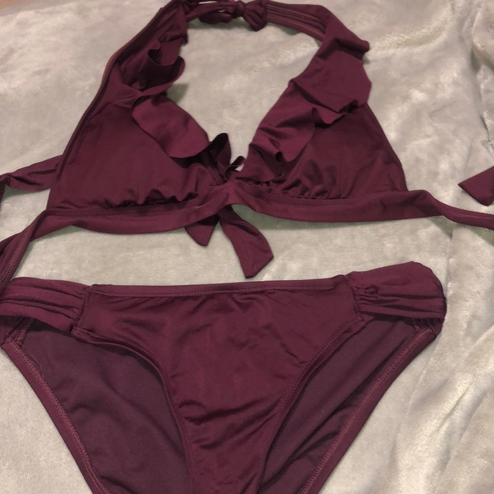 purple bikini